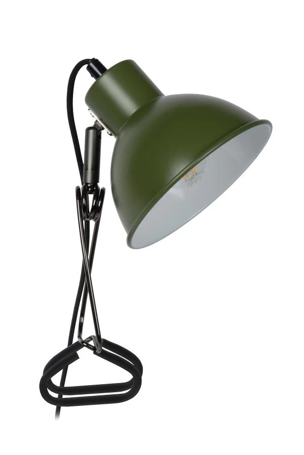 Lucide MOYS - Lampe à pince - 1xE27 - Vert - éteint